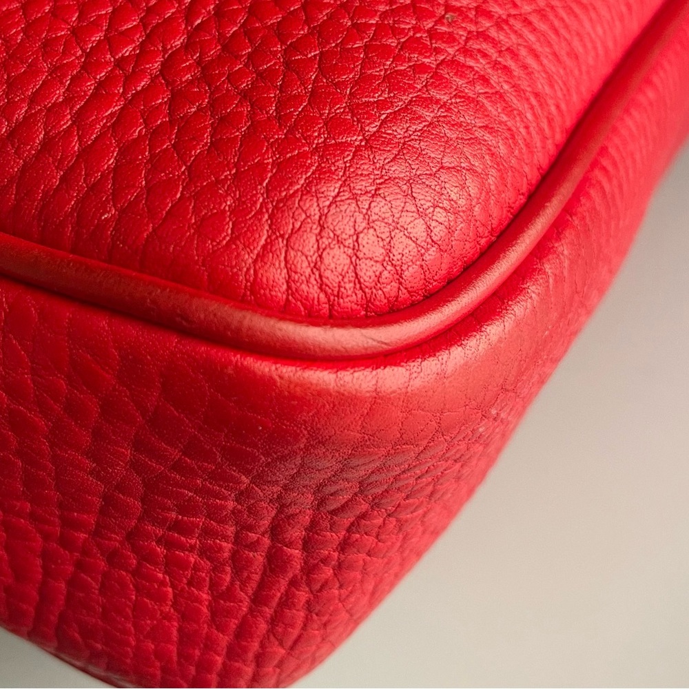 Dooney and Bourke awl Leather Explorer Double Pocket Crossbody Bag Red - Picture 12 of 16